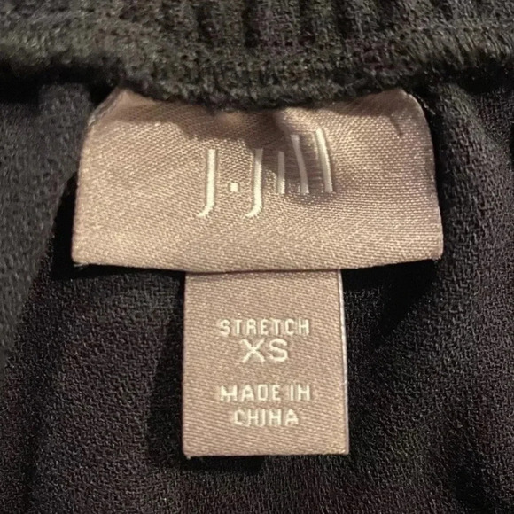 J. Jill Black Crepe A-Line Midi Skirt Career Womens Size XS (1518)‎ - Picture 6 of 8